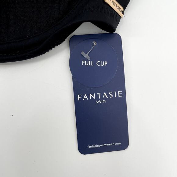 Fantasie Swim NWT Black Ottawa Underwire Wrap Full Cup Bikini Top // 36DD - Picture 8 of 12